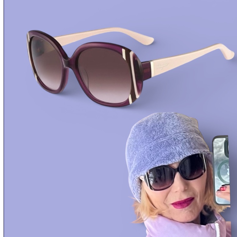 Salvatore Ferragamo Sunglasses Sf674s 500 Violet 55mm  Brand New